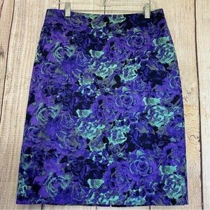 Talbots Womens Floral Skirt size 6